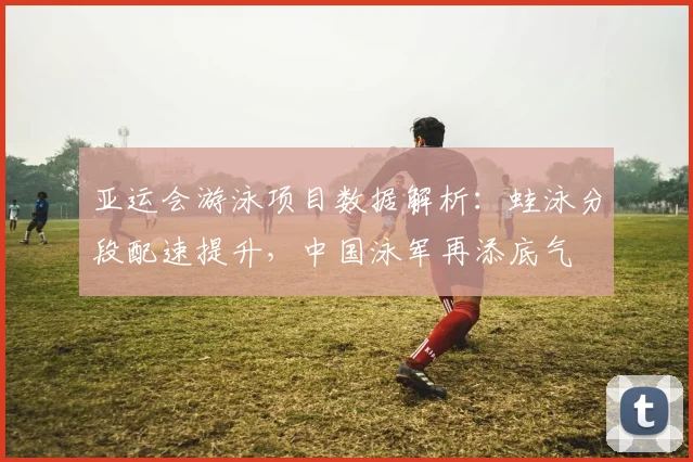 亚运会游泳项目数据解析:蛙泳分段配速提升,中国泳军再添底气
